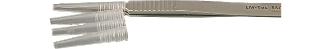 52-001997 50-014177.jpg EM-Tec plastic tweezers guards for EM-Tec tweezers